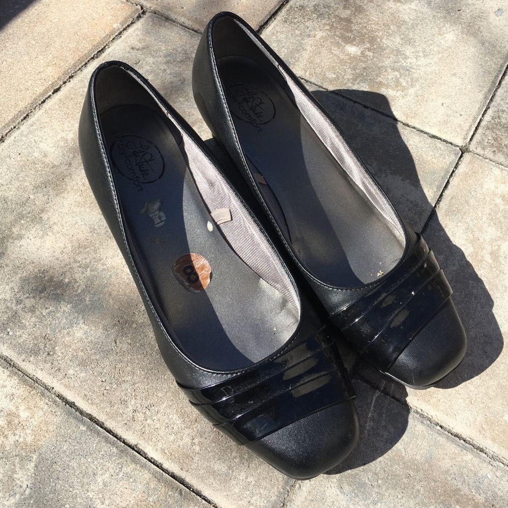 Life Stride Simply Comfort Black Wedge Shoes